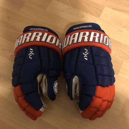 Edmonton Oilers Warrior Dynasty AX1 Pro Stock Gloves 14"