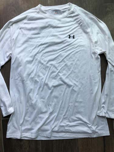 Under Armour White Long sleeve   Men’s Large