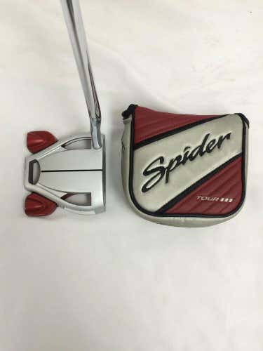 TaylorMade Spider Tour Platinum 35" Putter w/ Head Cover