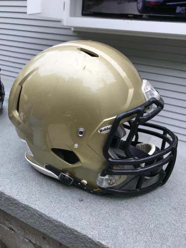 Gold Riddell Speed Icon Helmet Adult Medium