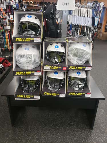 BRAND NEW STX Stallion 575 Lacrosse Helmet Large BUNDLE