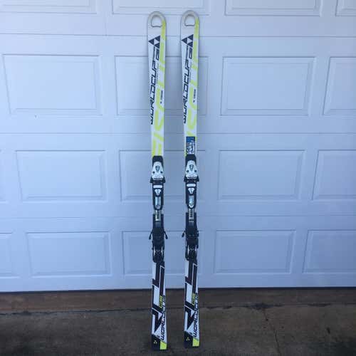 2015 Fischer RC4 Masters GS Skis w/ Head bindings - nice!
