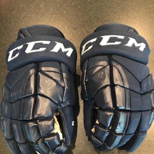ECHL Norfolk Admirals CCM Game Worn Gloves