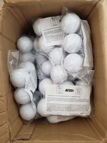 120 NCAA/NOCSAE/NFHS Approved White Lacrosse Balls