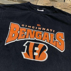 Cincinnati Bengals T Shirt NFL Football Black Orange Tee Mens Medium