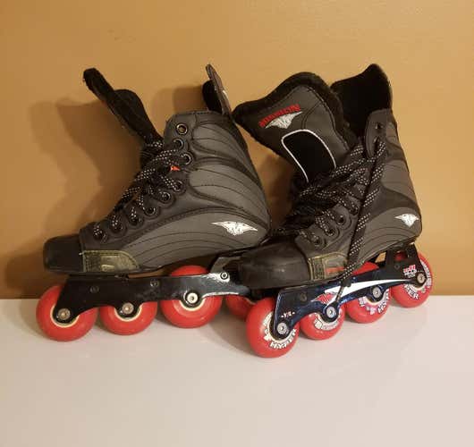 Mission Helium 3500 Quatro Inline Hockey Skates Size Youth 3D