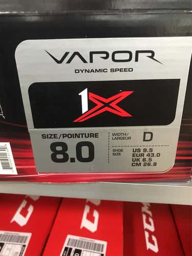 New Bauer Vapor 1x Goalie Skates Size 8