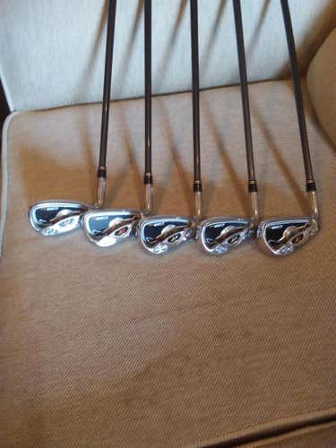TaylorMade R7 CGB Max (2008) 6-PW Graphite Iron Set Lefty