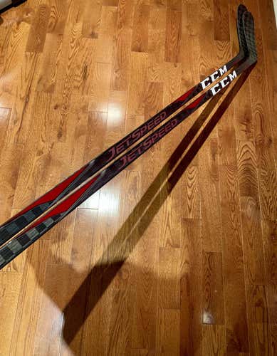 NEW UNRELEASED (2 pack)CCM JetSpeed FT2 Hockey Stick LH 70 Flex P90 Senior (Dressed Jetspeed)
