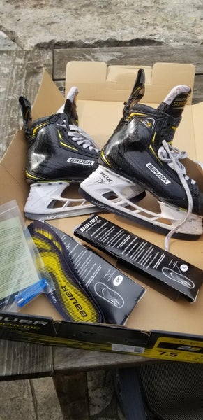 Bauer Supreme 2S Pro Hockey Skates Senior Pro Stock Size 7.5