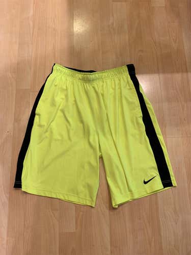 Nike Neon Yellow Lacrosse Shorts