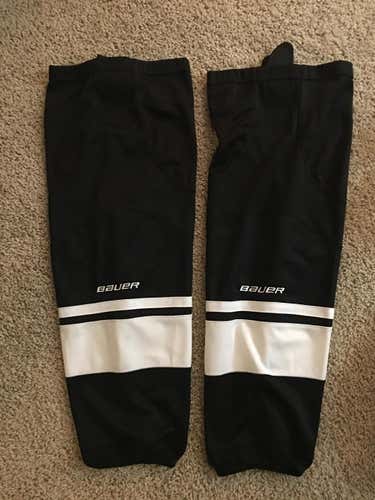 New Bauer Socks Senior 30" Black