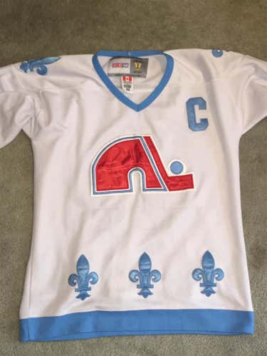 (Great Condition!) Quebec Nordiques Joe Sakic Jersey