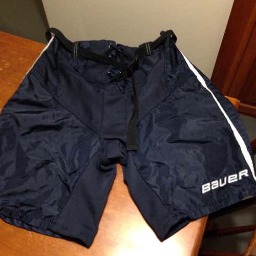 Bauer Shell Lg, Navy w/ White Stripes
