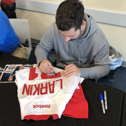 Dylan Larkin Autographed Red Wings Jersey