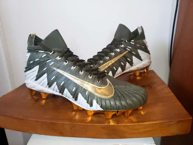 Nike Alpha Menace Elite Green Khaki Men's Football Cleats Size 12 871519-300