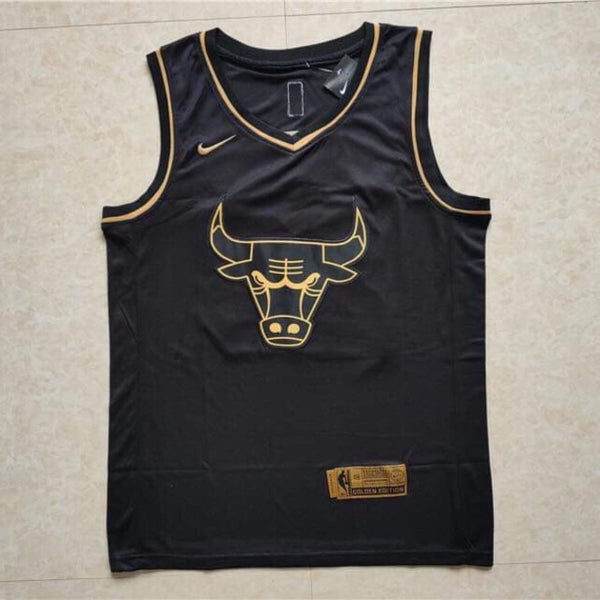Golden Edition Chicago Bulls Michael Jordan #23 Fully Stitched