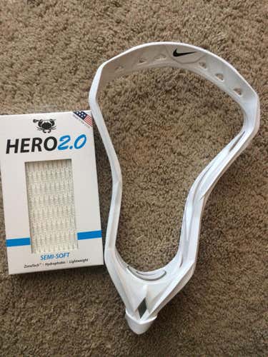 Nike Alpha Elite W/ Hero 2.0 White Mesh - Unstrung