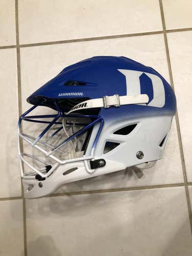 Used Duke Issued Blue/White fade Warrior Regulator Helmet Adult