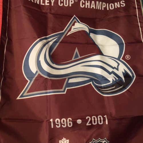 Colorado Avalanche NHL Stanley Cup Banner Flag
