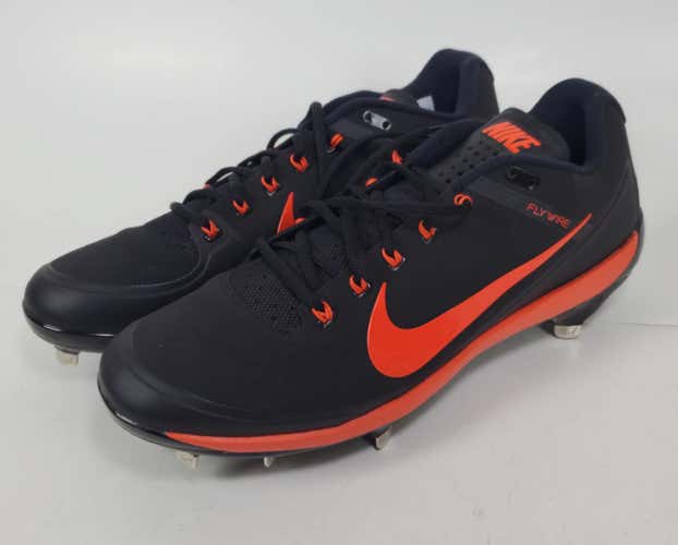 New Nike Air Clipper FLYWIRE (US Size 15) Black Orange Baseball Cleats