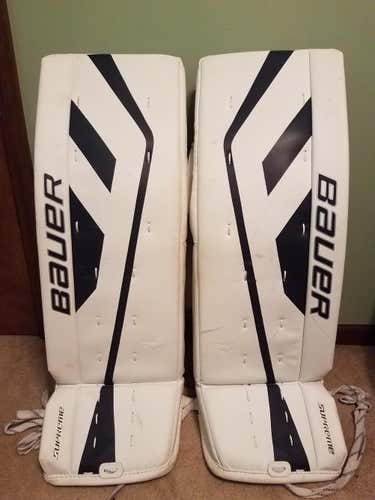 Bauer Supreme One.5 Goalie Leg Pads senior 36+1 white/navy