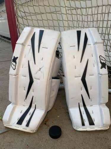 Brian's NetZero Goalie Leg Pads Junior 27+1" GREAT CONDITION ! FAST SHIPPING ! FREE BLUE COLOR KIT !