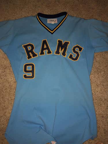 Game Used University Of Rhode Island #9 Baseball Jersey