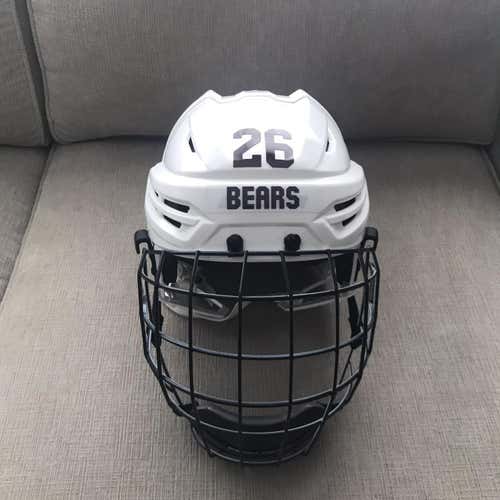 White Bauer Reakt95 Helmet W/ Cage