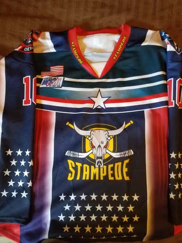 "Official" Authentic Custom Stampede Jersey #10 XL  First Responder