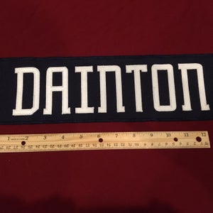 Paul DAINTON Springfield Falcons AHL Hockey Jersey Nameplate Tag - Blue Jackets