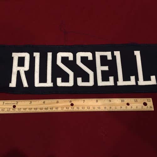 Ryan RUSSELL Springfield Falcons AHL Hockey Jersey Nameplate Tag