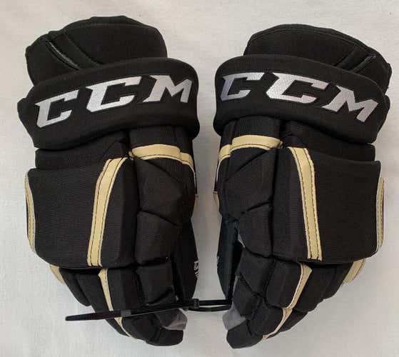 NEW CCM Gloves HG12 15’ Black/Gold w/Shot Blocker