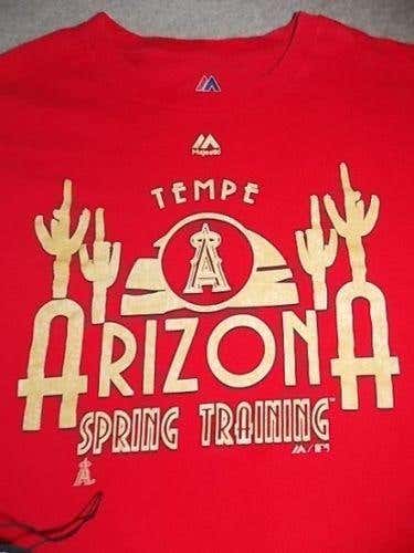 ANAHEIM ANGELS MAJESTIC TEMPE T-SHIRT TEE LARGE JERSEY TROUT SPRING TRAINING LRG HTF RARE S/S SHOHEI