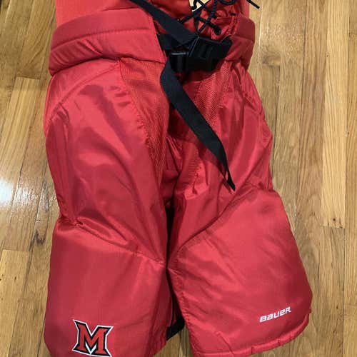Pro Stock Miami of Ohio Bauer Pro Custom Pants Size XL
