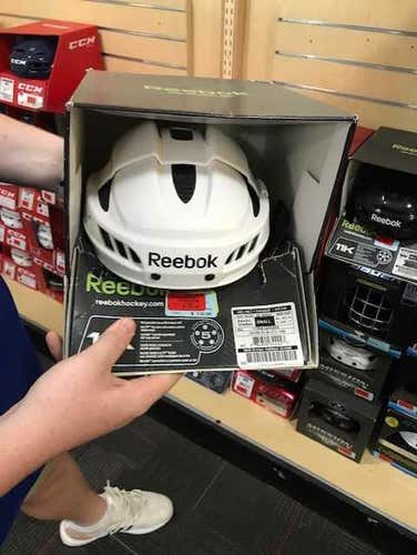 New Reebok 11K Helmet White/Black Small