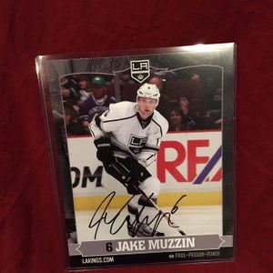 Jake Muzzin Los Angeles LA Kings Signed Autographed Team Issued 8x10 Photo NHL
