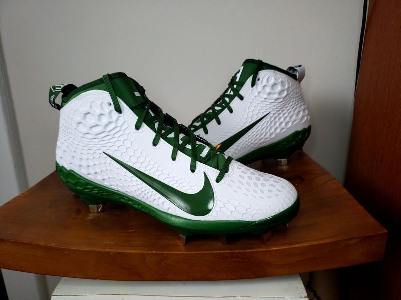 Nike Force Zoom 5 Trout Baseball Cleats AH3373-133 Mens Size 10 Green White
