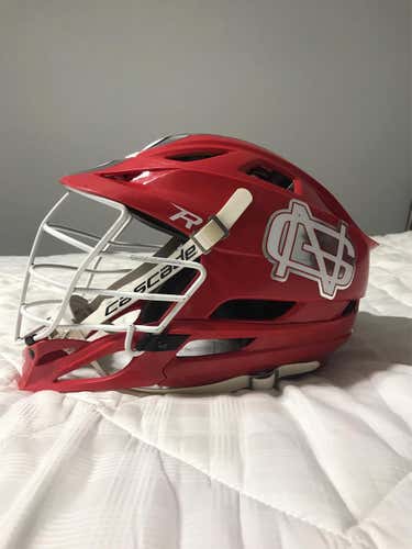 Game Used North Greenville Lacrosse Helmet #36