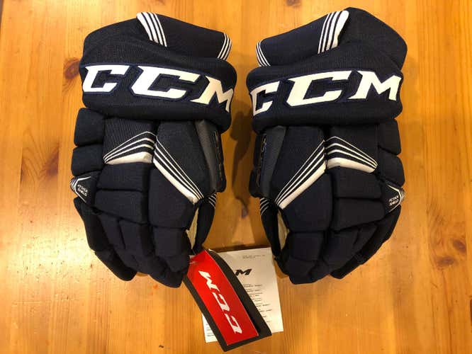 New CCM Super Tacks Gloves Senior 13" Navy