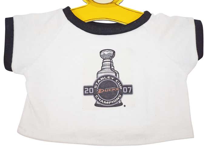 BABW NHL ANAHEIM DUCKS STANLEY CUP CHAMPIONS 2007 GENUINE TEAM SHIRT NEW
