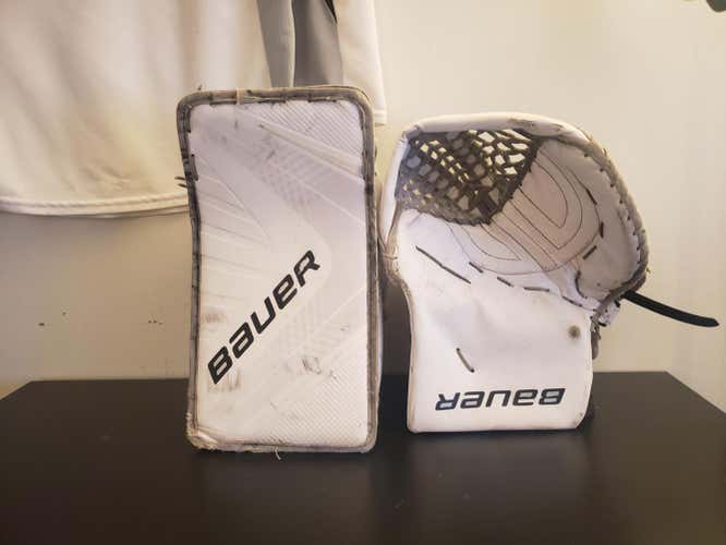 Bauer Vapor 1X Pro Goalie Glove & Blocker Regular Senior Pro Stock