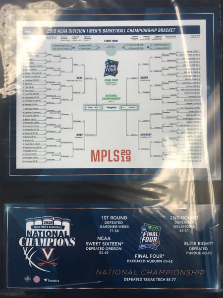 2019 Virginia Cavaliers NCAA Men’s Basketball Tournament Champions Plaque