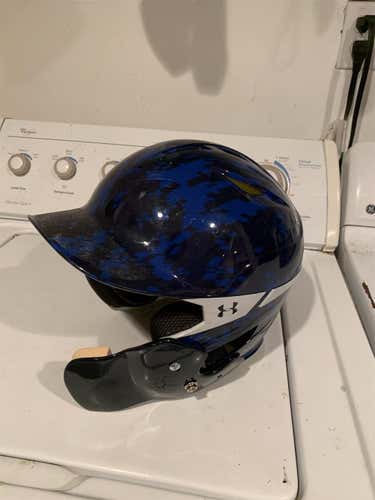 Under Armour Batting Helmet With Jaw Guard Adult
