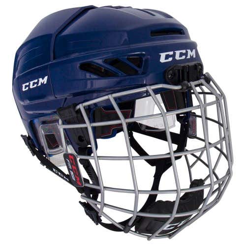 New CCM FL3DS Junior Navy Helmet Combo