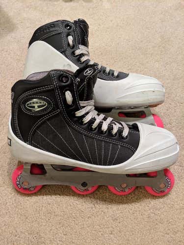 CCM Pro Tacks Converted Roller Hockey Goalie Skates Size 7D