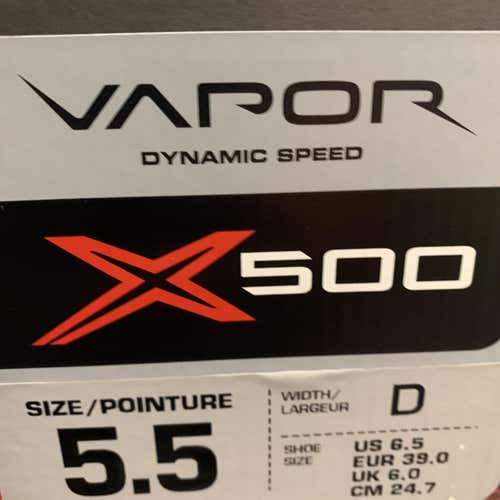 New Vapor X500 Hockey Skates Junior Size 5.5