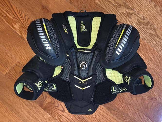 Warrior Alpha QX Shoulder Pads Junior Large