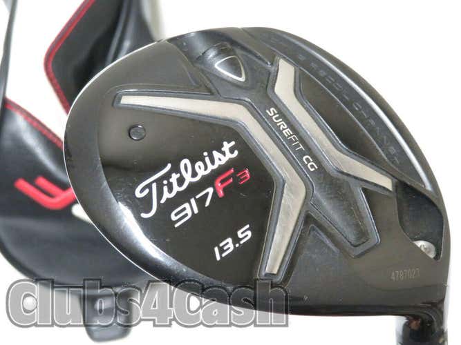 Titleist 917F3 Fairway 13.5*  3 Wood Diamana S+ 70 X Flex +Cover #35192