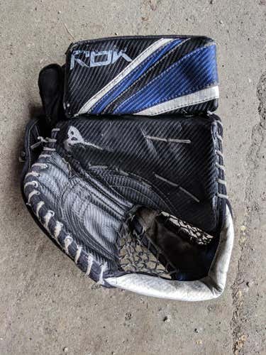 Reebok Premier Pro Goalie Glove - Regular, Adult, Black/Blue/White